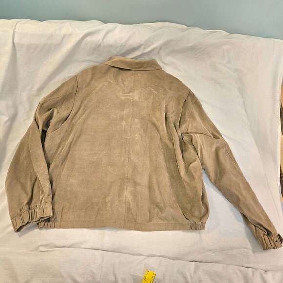 PGA Champions Tour Full Zip WEATHERPROOF Golf Jacket Mens Size XXL 2XL Tan - Picture 9 of 16